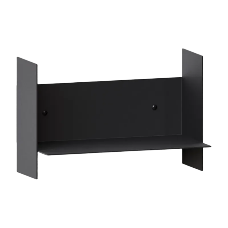 Etagère murale en acier noir graphite 30cm Pli - Tiptoe