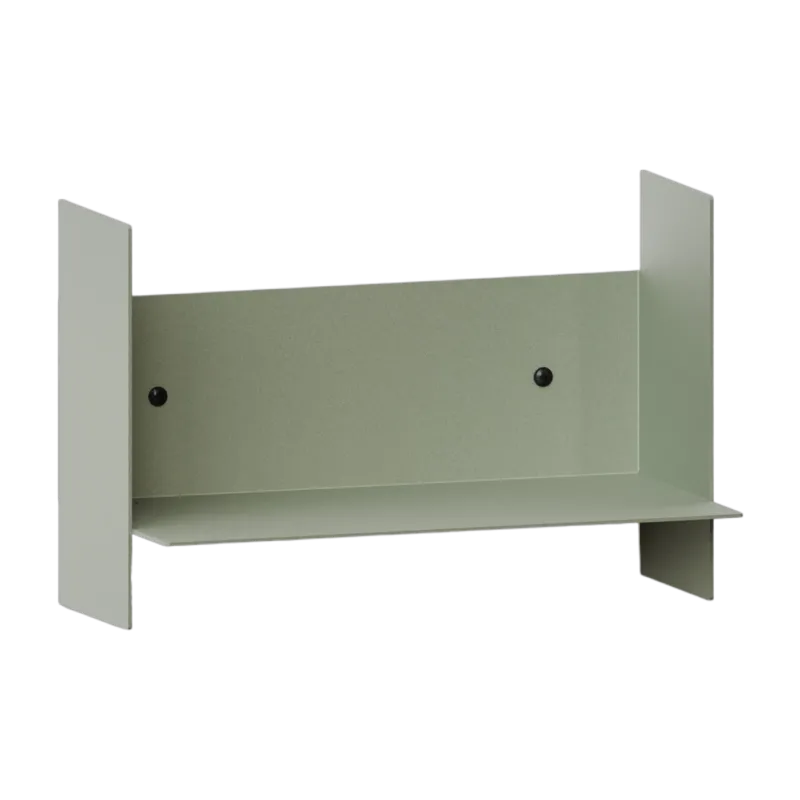 Etagère murale en acier gris eucalyptus 30cm Pli - Tiptoe