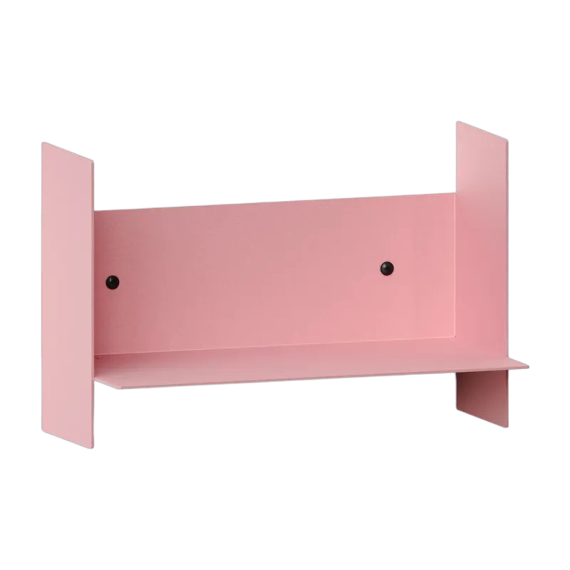 Etagère murale en acier rose 30cm Pli - Tiptoe