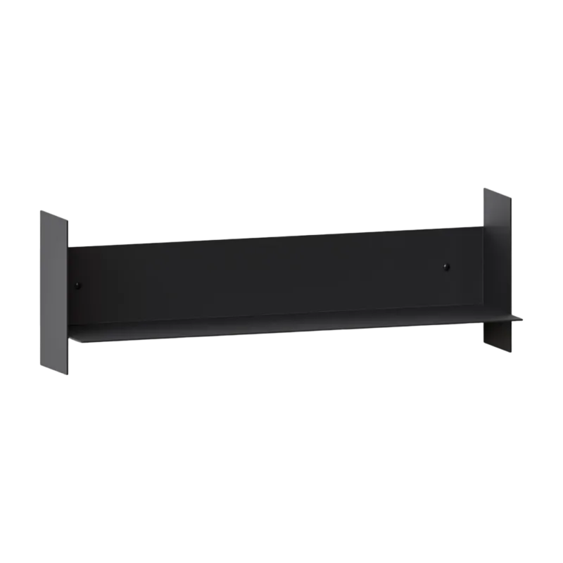 Etagère murale en acier noir graphite 60cm Pli - Tiptoe