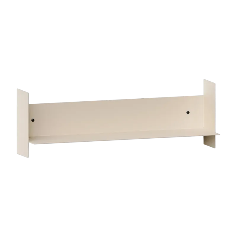 Etagère murale en acier blanc crème 60cm Pli - Tiptoe