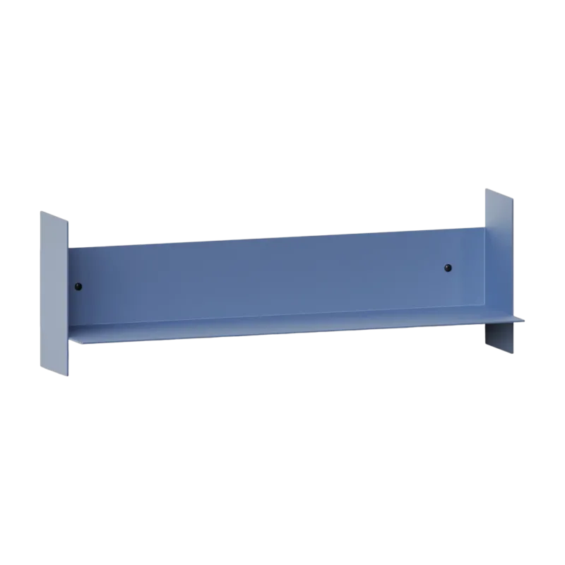 Etagère murale en acier bleu rock 60cm Pli - Tiptoe