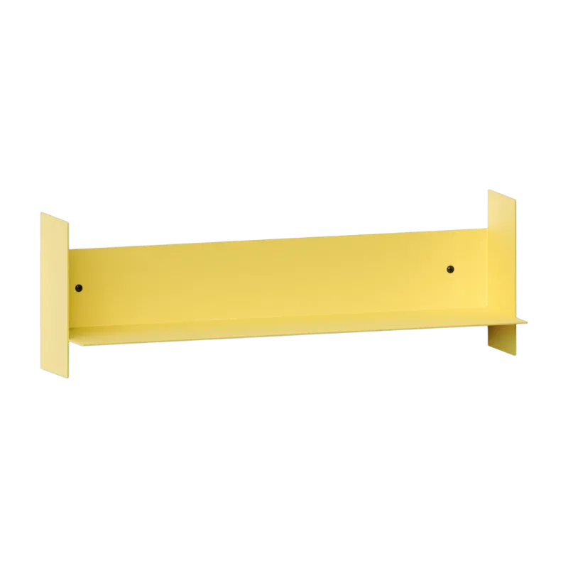 Etagère murale en acier jaune napoli 60cm Pli - Tiptoe