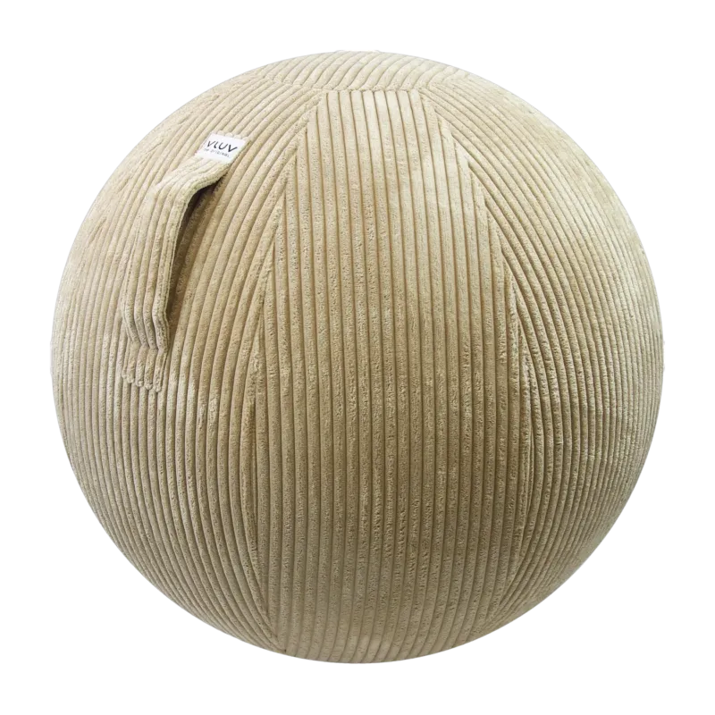 Siège ergonomique en velours beige 60cm Vlip - VLUV