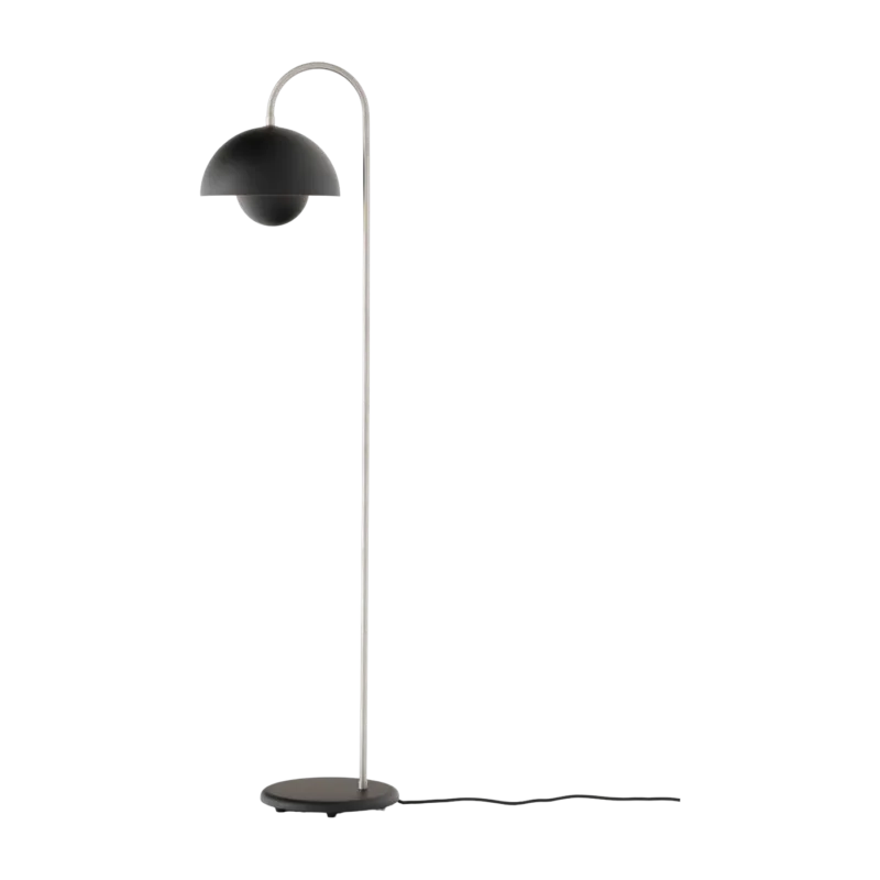 Lampadaire en acier noir mat 122cm Flowerpot VP12 - &tradition