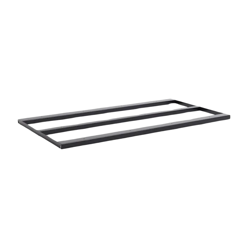 Barre de support en acier avec revêtement en poudre noir pour table 180/200 Loop Stand - HAY