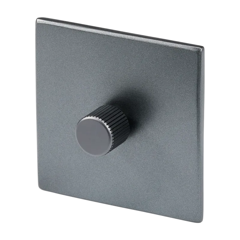 Variateur simple en acier inoxydable graphite 8,8cm Dimmers - Tala