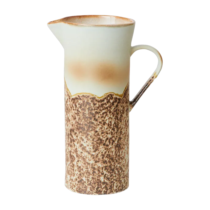 Pichet en grès 24cm Shell - HKLIVING