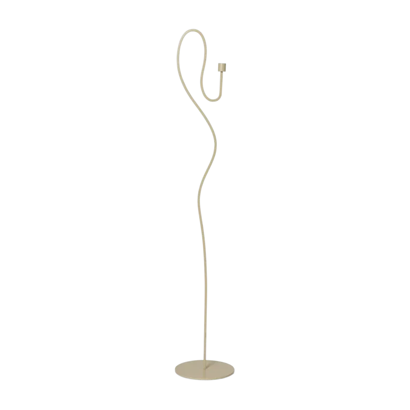 Bougeoir de sol en fer poudré cachemire 113,7cm Valse - Ferm Living