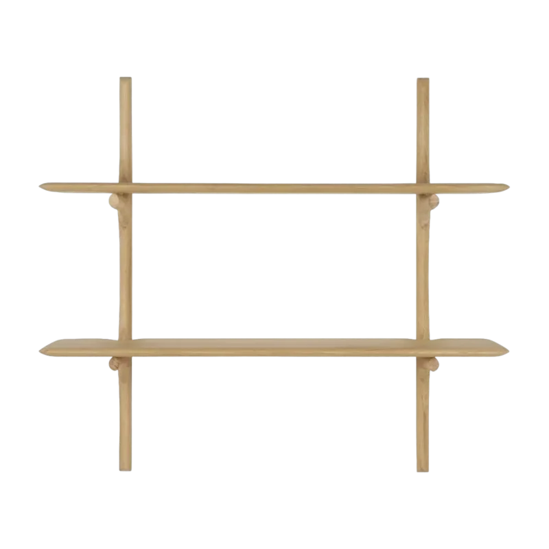 Etagère murale en chêne massif avec finition huilée 100x35x91cm PI - Ethnicraft accessories