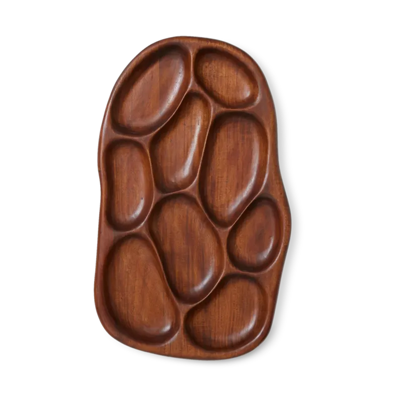 Plateau à amuse-gueule en acacia 37x60cm - HKLIVING