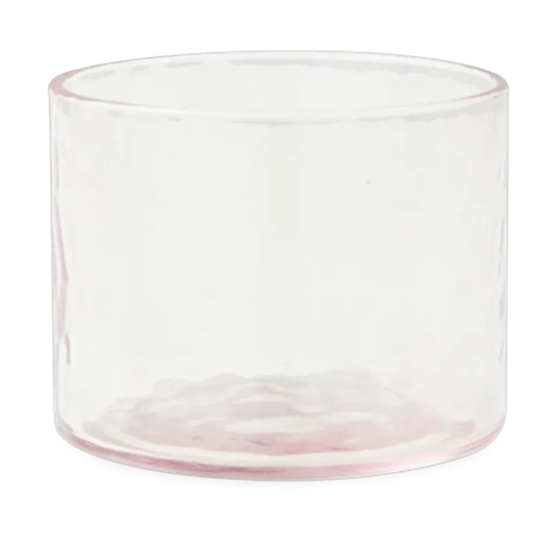 Verre en verre blush 8x6,5cm Tube - HKLIVING