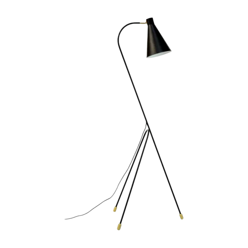 Lampadaire à trois pieds en métal noir 33cm Miles - Dyberg Larsen