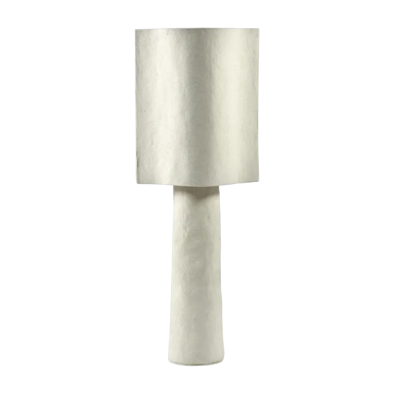 Lampadaire en papier mâché 40x27x109cm 02 Terre Blanche - Serax
