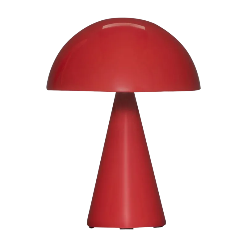 Lampe sans fil en fer rouge 15x20cm Mush - Hübsch