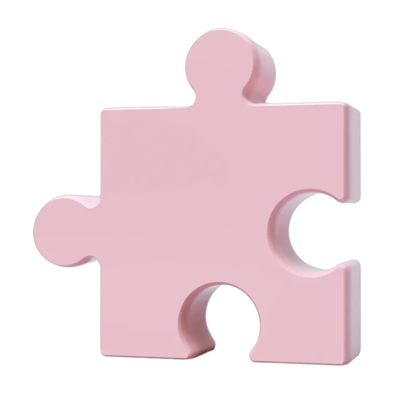 Vase en céramique rose 23x6x23cm Puzzle Pink - Fluid Market