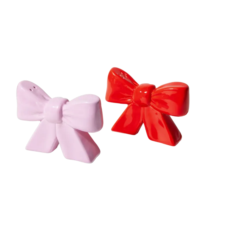 Salière et poivrière en céramique en forme de nœud 6cm - Doiy