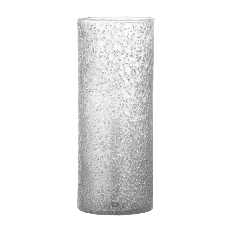 Vase en verre recyclé clair Zenta - Bloomingville