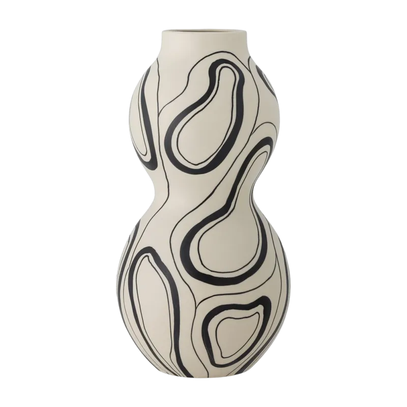 Vase Nicola Grès noir - Bloomingville