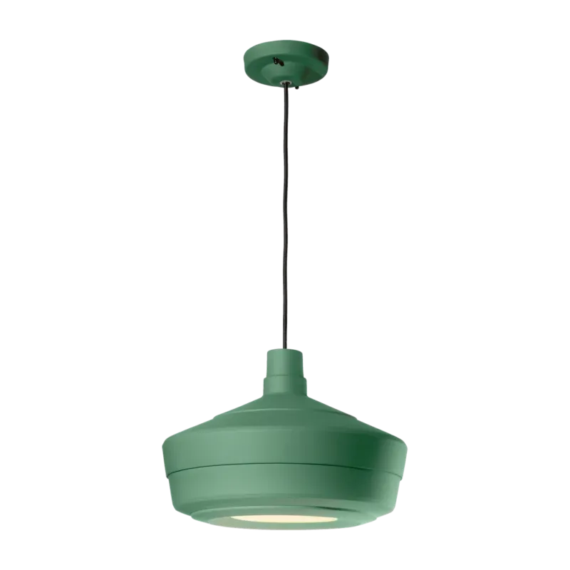 Suspension en céramique verte forêt 36x26cm Churuata - Ferroluce
