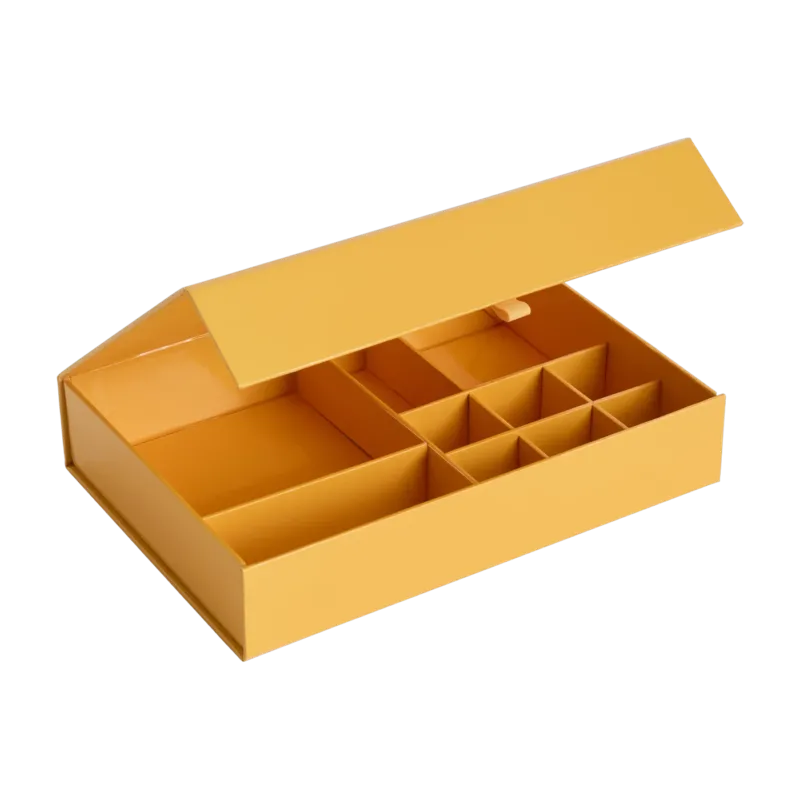 Coffret à bijoux jaune 23,2x16,1x4,6cm - HAY