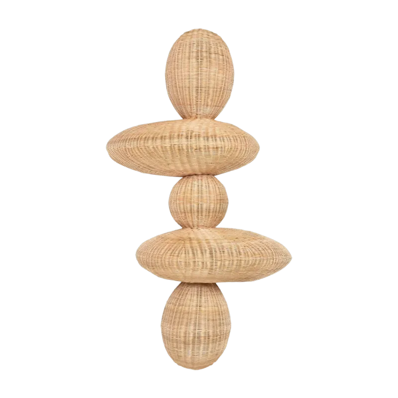 Applique murale en rotin naturel 80x33x149cm Bubbles - Versmissen