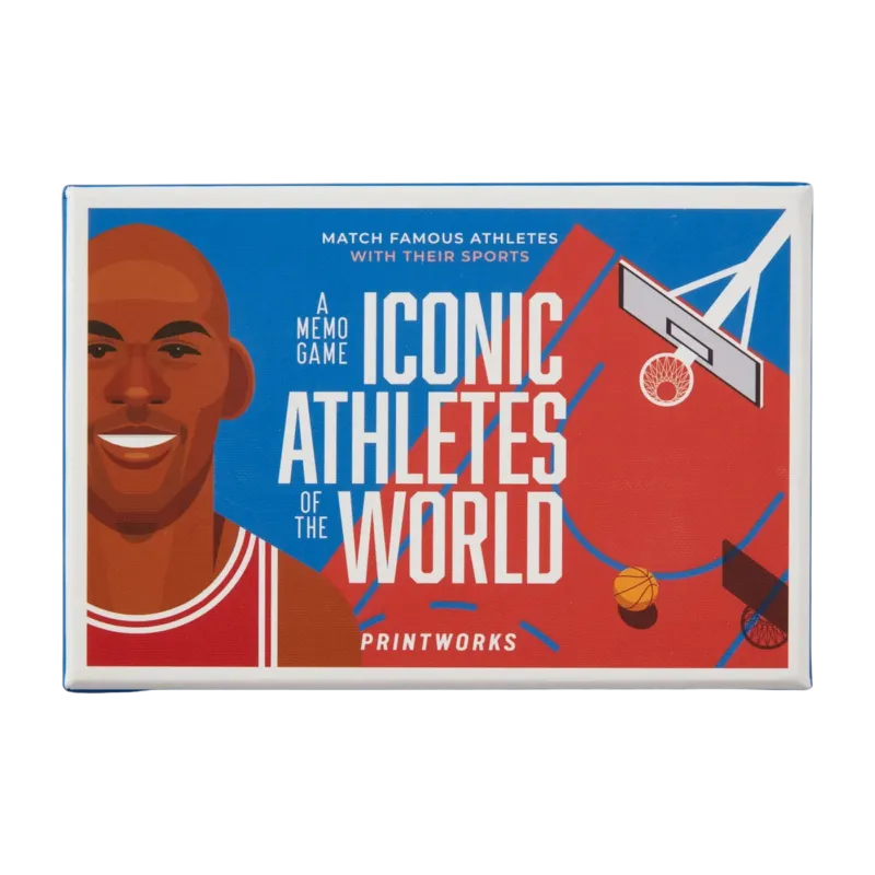 Jeu du mémory Iconic Athletes Memo Game - Printworks