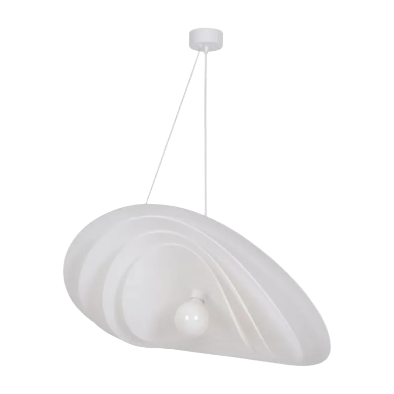 Suspension en papier murano blanche 78x16cm Selenitis - Market set