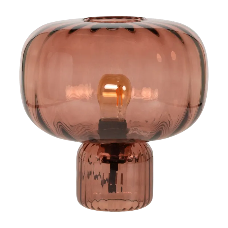 Lampe de table en verre marsala 31,5cm Pumpkin - Versmissen
