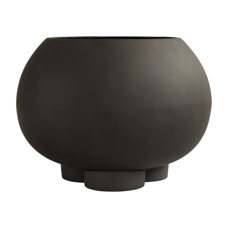 Pot de fleur en béton coffee 35x35x24,5cm mini - 101 COPENHAGEN