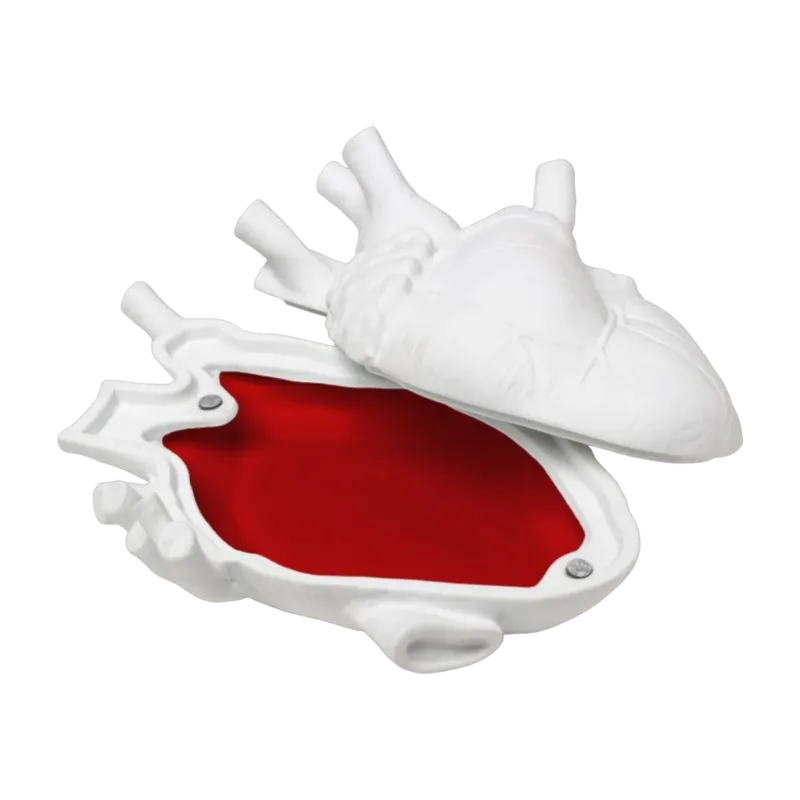 Boite de rangement cœur humain en porcelaine fine Love in a Box - Seletti