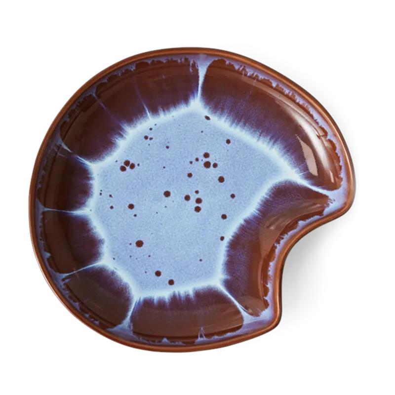 Assiette en grès multicolore 21cm Shell Sienna - HKLIVING