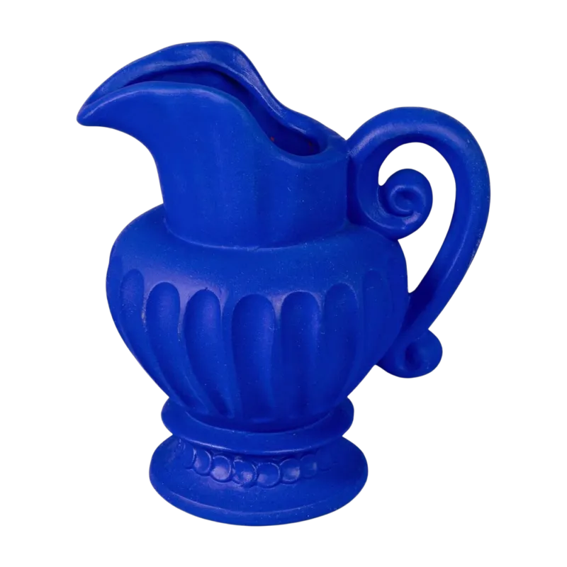 Vase carafe en terre cuite bleu 19 x 28 cm Caraffa - Seletti