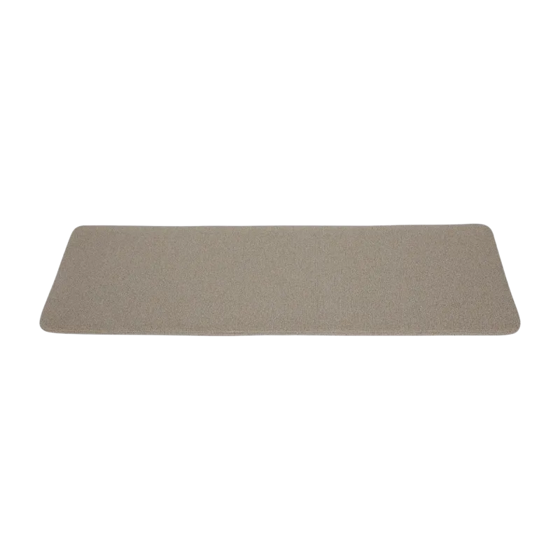 Coussin de siège pour banc en polyester taupe bouclé 95,5x32cm Curva - AYTM