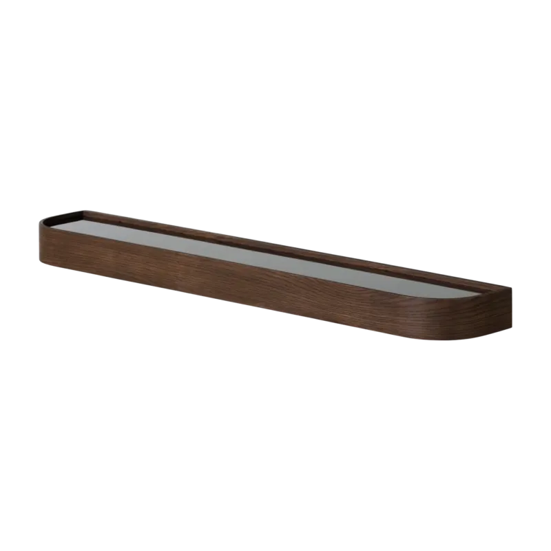Etagère avec supports en chêne teinté foncé 118cm Epoch - Audo