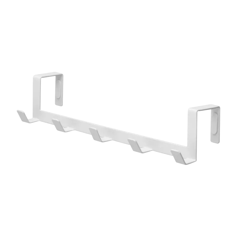Patère pour porte en acier blanc 30x7x6cm - Yamazaki