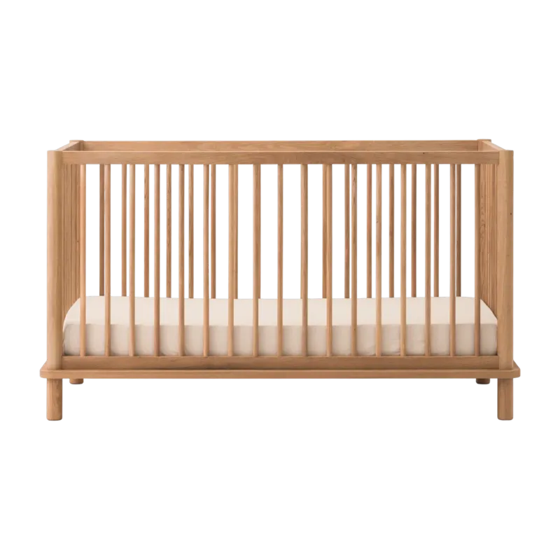 Lit bébé évolutif en chêne massif naturel 70x140cm Latitude - Nobodinoz