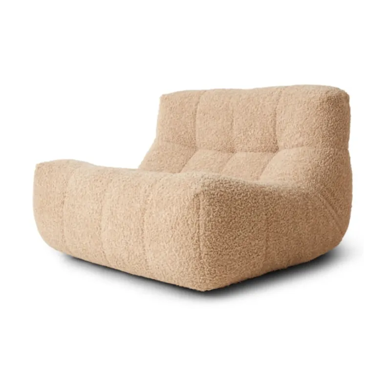 Chaise longue Frizz Beige - HKLIVING