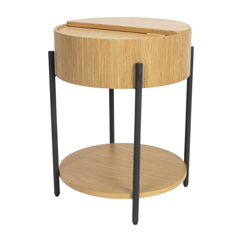 Table d'appoint en chêne naturel 58cm Slides - Zuiver