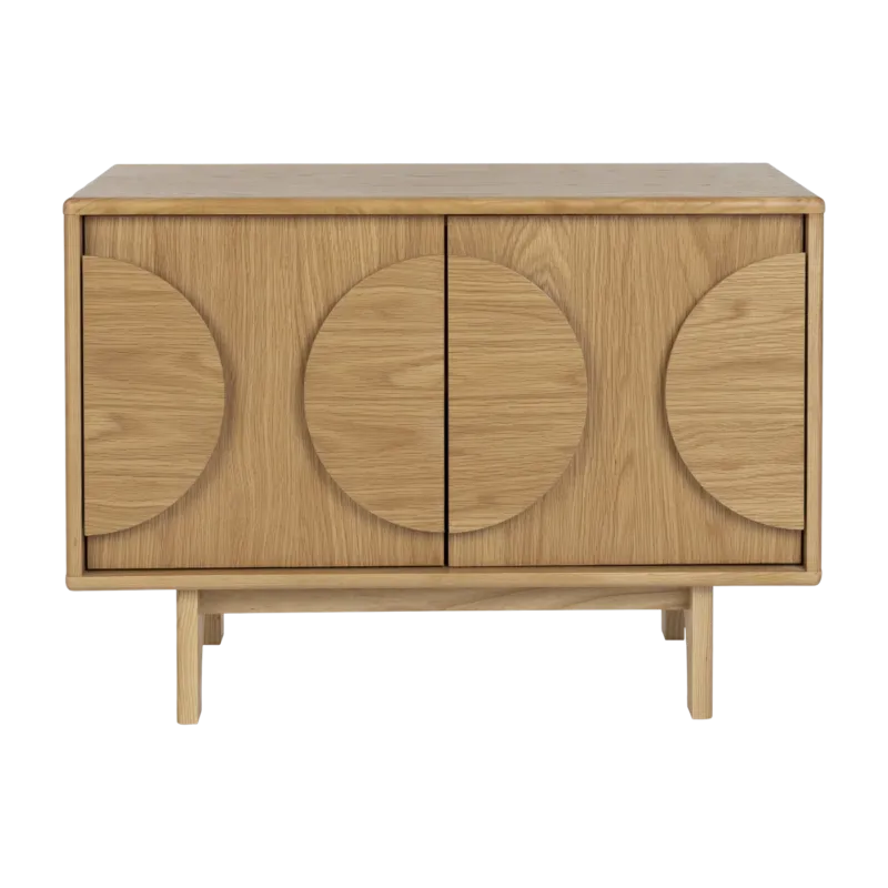 Buffet 2 portes en chêne naturel 82cm Groove - Zuiver