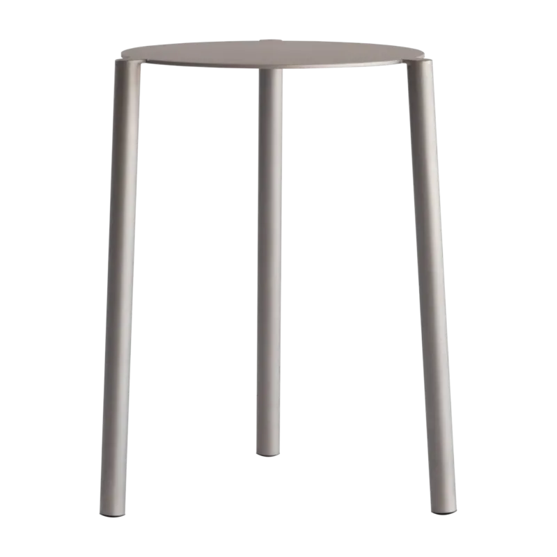 Tabouret en acier inoxydable mat 35x45cm Isla x Paul Delrez - Koge Design