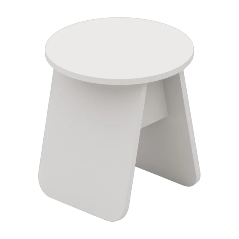 Table d'appoint ronde en bois de chêne blanc 40x43cm Momoko - EMKO