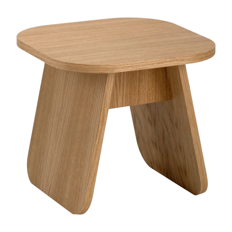 Table d'appoint carrée en bois de chêne huilé 40x40x35cm Momoko - EMKO