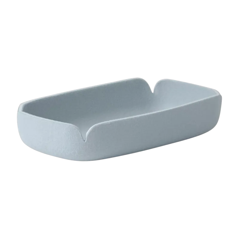 Plateau en fibres recyclées bleu clair 28x15,5cm Restore - Muuto