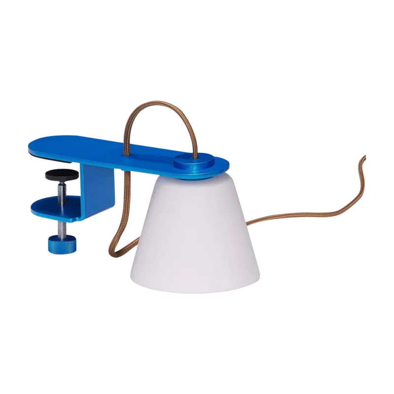 Applique murale en métal bleu et blanche 23x11xh11cm Lure- Hübsch