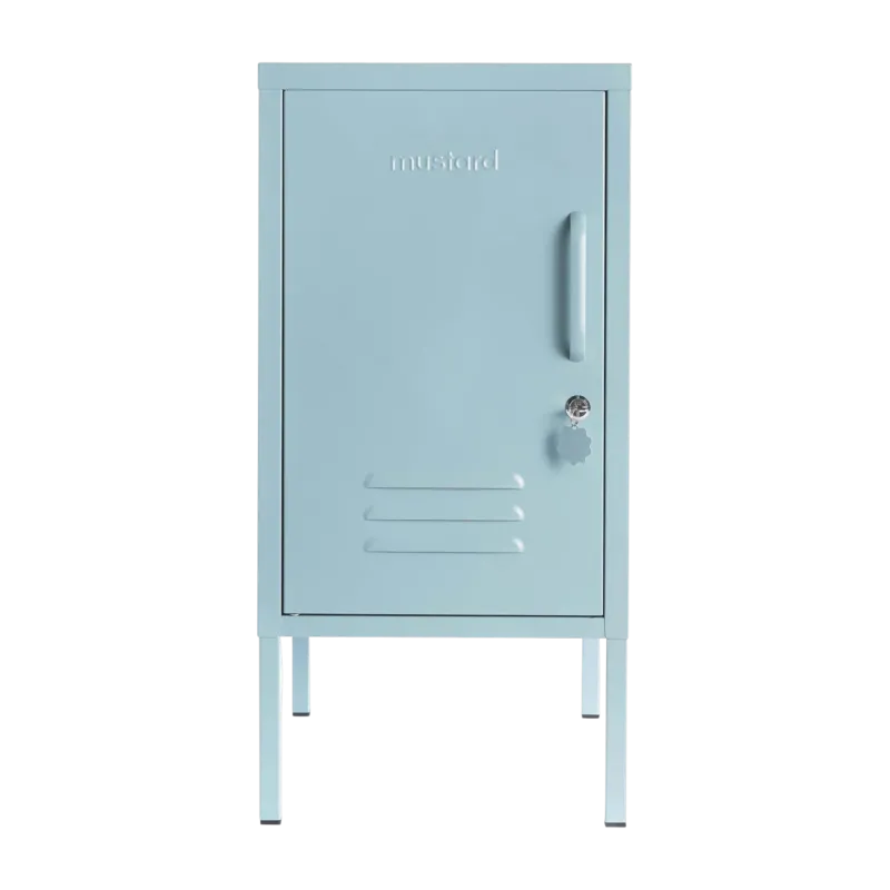 Casier gauche en acier bleu océan 35x46x72cm The Shorty - Mustard Made