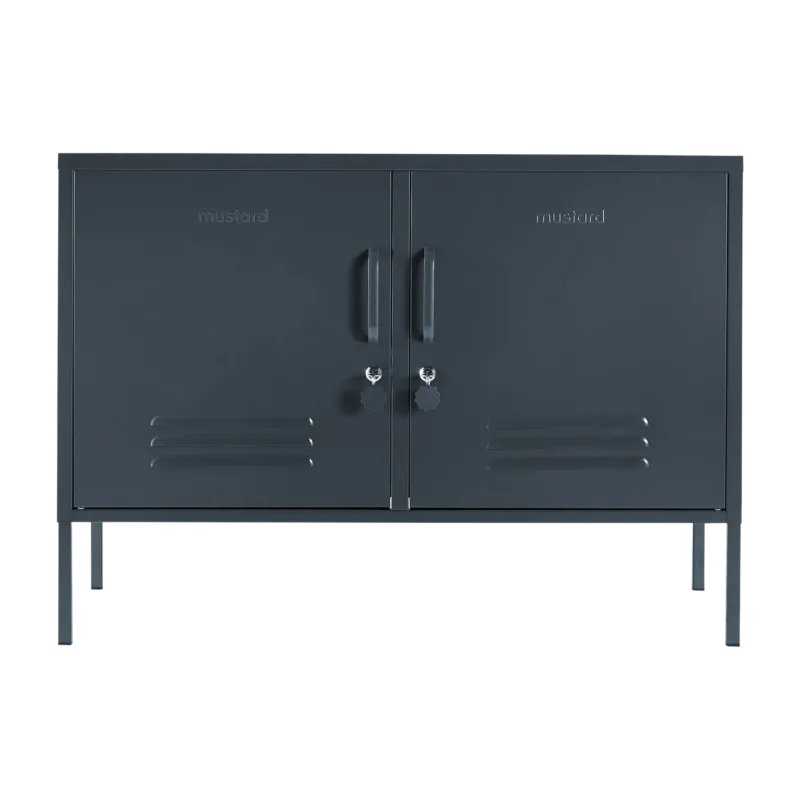 Casier en acier gris ardoise 40x100x72cm The Lowdown - Mustard Made