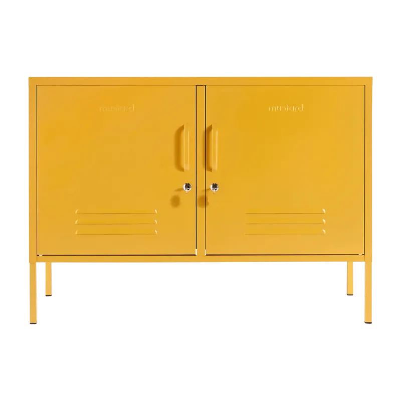 Casier en acier jaune moutarde 40x100x72cm The Lowdown - Mustard Made