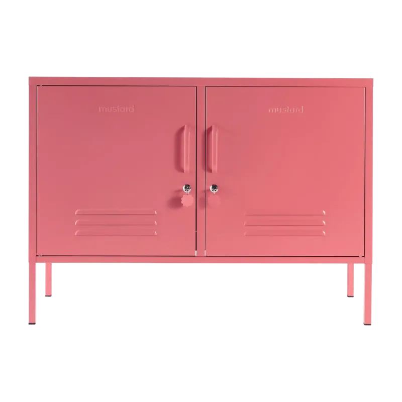 Casier en acier rose baie 40x100x72cm The Lowdown - Mustard Made