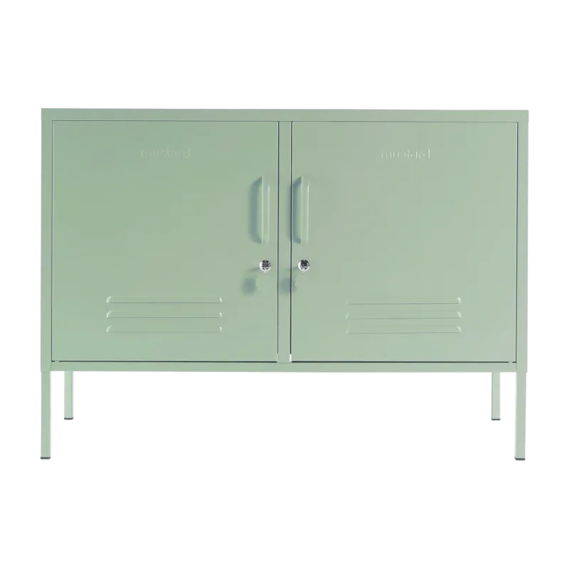 Casier en acier vert sauge 40x100x72cm The Lowdown - Mustard Made